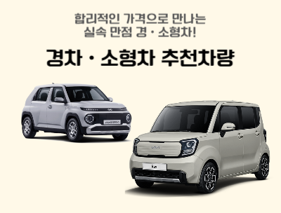 합리적인 가격으로 만나는 실속 만점 경/소형차!